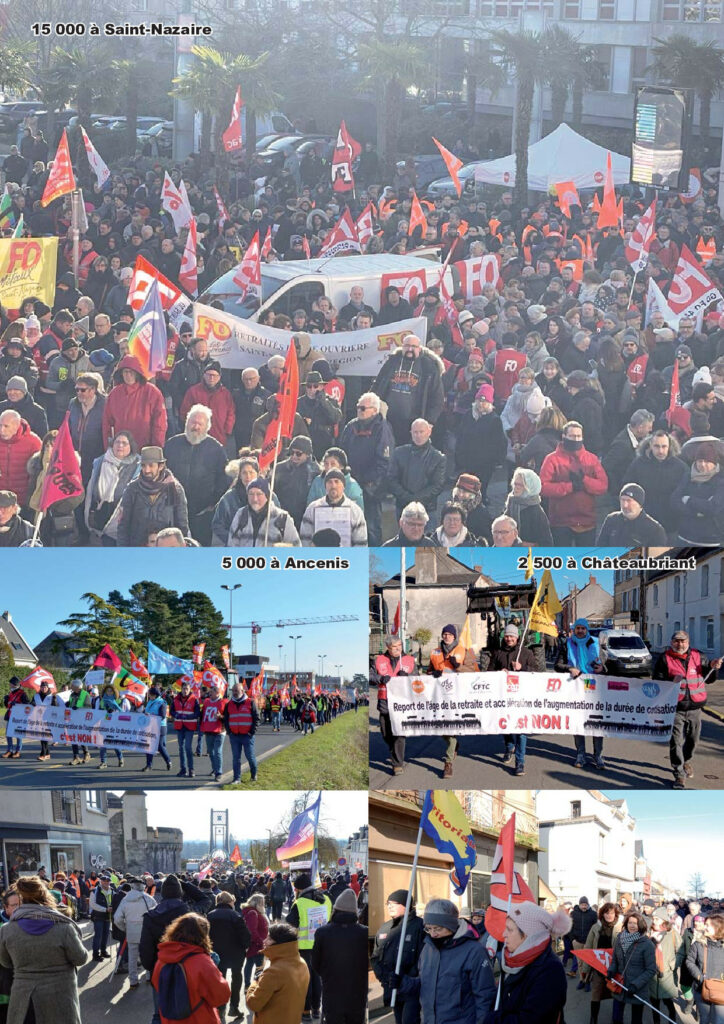 7 février manifestations à Ancenis, Châteaubriant et Saint Nazaire